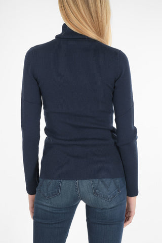 wool ribbed turtleneck sweater