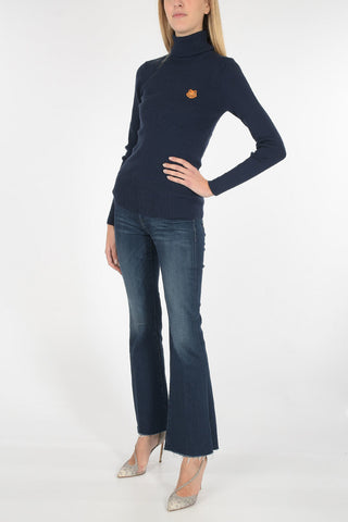 wool ribbed turtleneck sweater
