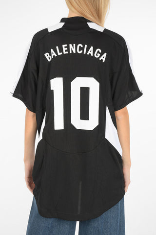 T-Shirt Girocollo SOCCER TEAM con Dettagli Stampati e Ricamati