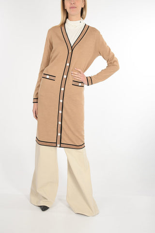 v-neck LONGLINE MADELINE cardigan