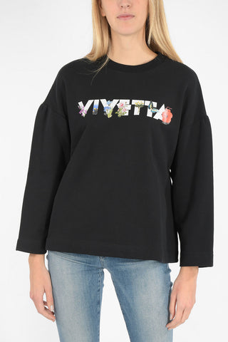 printed crew-neck sweatshirt