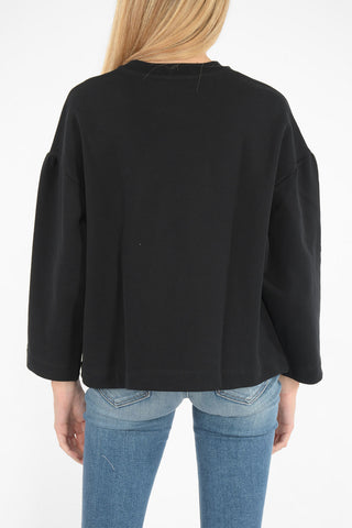 printed crew-neck sweatshirt