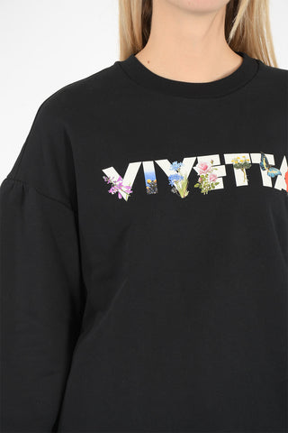 printed crew-neck sweatshirt