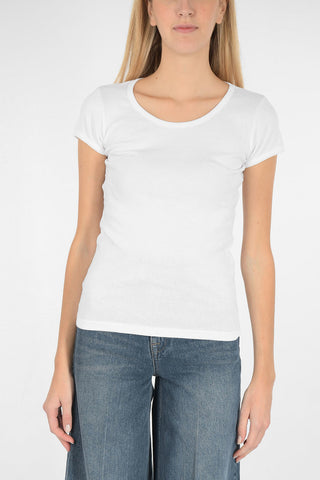 T-shirt girocollo in cotone