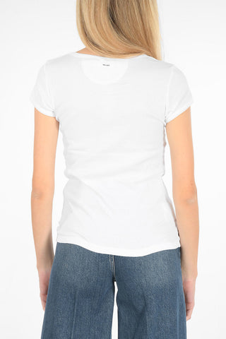 T-shirt girocollo in cotone