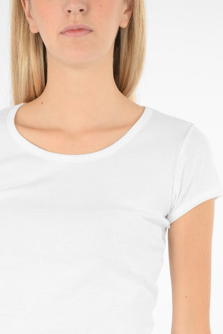 T-shirt girocollo in cotone