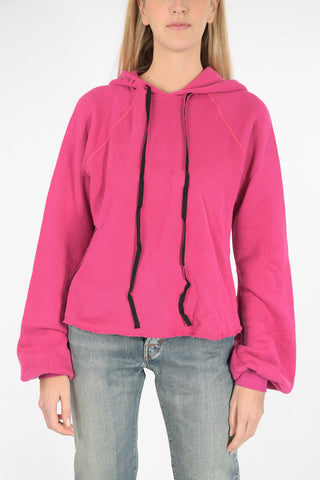 cut out details sweater with hood