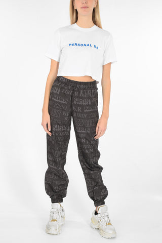 cropped flock PERSONAL DJ t-shirt