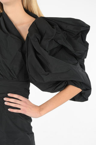 Tubino Monospalla con Rouches e Zip Laterale