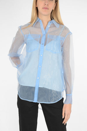 Organza Shirt MINTY Classic Collar