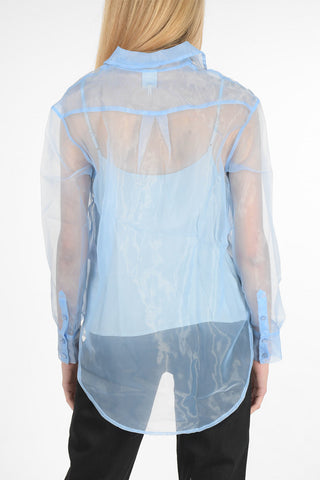 Organza Shirt MINTY Classic Collar