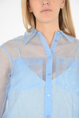 Organza Shirt MINTY Classic Collar