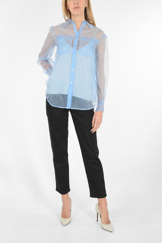 Organza Shirt MINTY Classic Collar