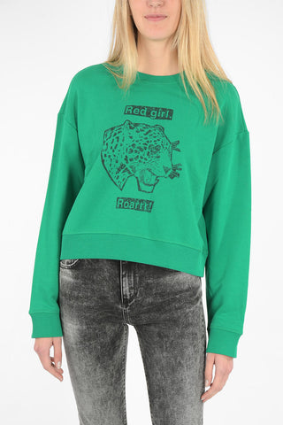 tiger printed crew-neck sweatshirt