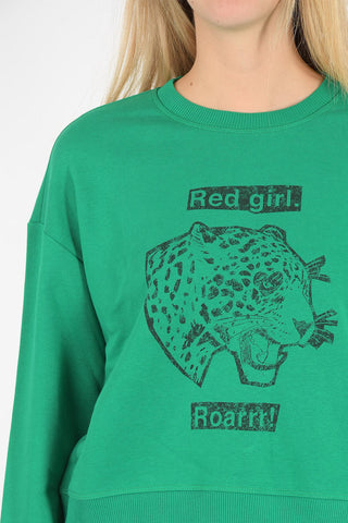 tiger printed crew-neck sweatshirt