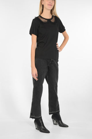 tulle point d’esprit detail t-shirt