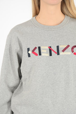 embroidered crew-neck sweatshirt