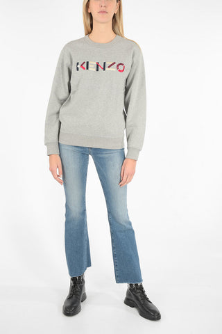 embroidered crew-neck sweatshirt
