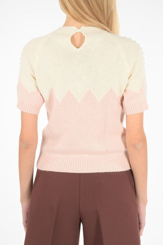 maglia in cashmere e con strass