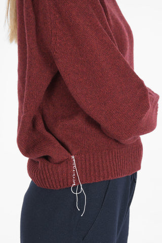 MM1 asymmetrical crew-neck sweater