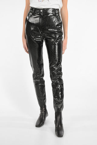 ecoleather high-rise waist pants