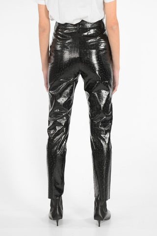ecoleather high-rise waist pants