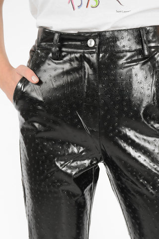 ecoleather high-rise waist pants