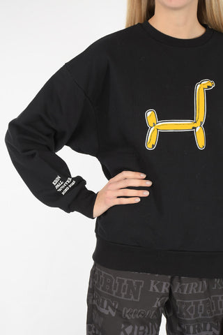 baloon printed oversized sweatshirt
