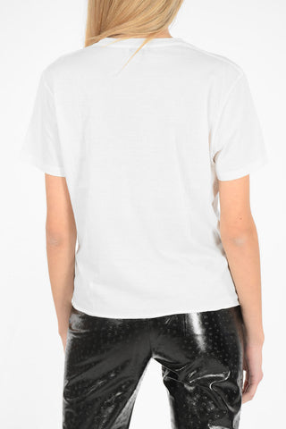 t-shirt girocollo con stampa