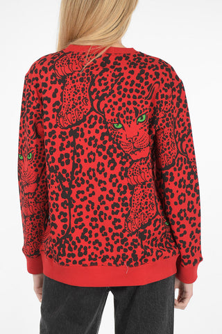 tiger printed crew-neck sweatshirt