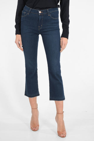 Mid-rise waist SELENA bootcut cropped jeans
