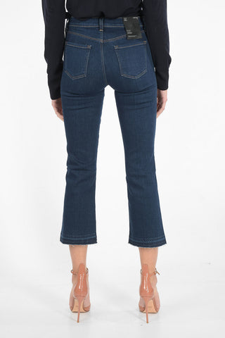 Mid-rise waist SELENA bootcut cropped jeans