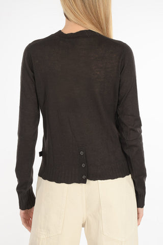 ICON Buttoned Back Cashmere Sweater