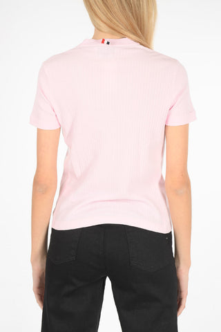 ribbed slim fit t-shirt