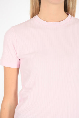 ribbed slim fit t-shirt