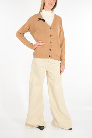 virgin wool v-neck cardigan