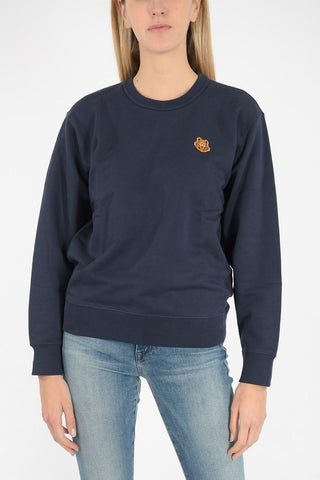 tiger embroidered crew-neck sweatshirt