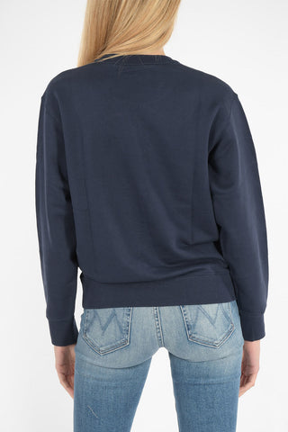 tiger embroidered crew-neck sweatshirt