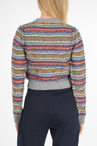 MM0 Vintage effect crew-neck sweater