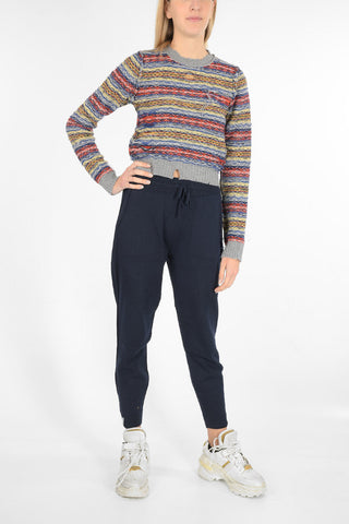 MM0 Vintage effect crew-neck sweater