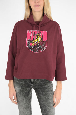 embroidered turtle-neck sweatshirt