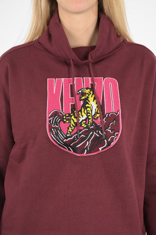 embroidered turtle-neck sweatshirt