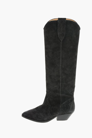 4cm Suede Leather DENVEE Pull on Boots