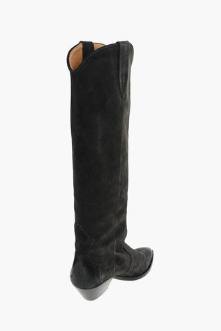 4cm Suede Leather DENVEE Pull on Boots