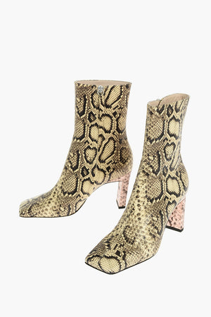 8cm Python Printed ISA Booties