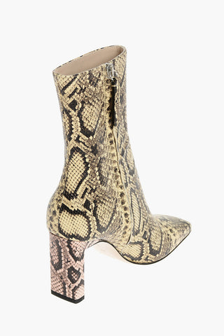 8cm Python Printed ISA Booties