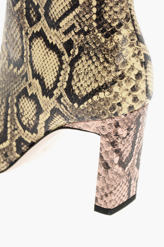 8cm Python Printed ISA Booties