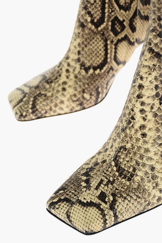 8cm Python Printed ISA Booties