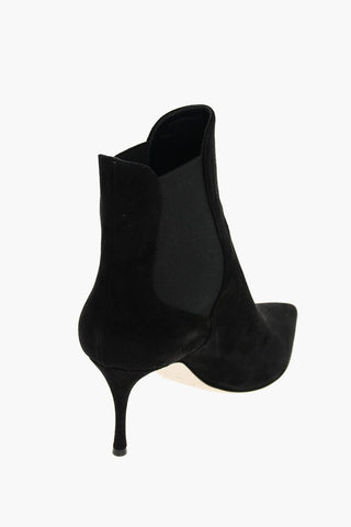 8cm Suede Leather GODIVA Chelsea Booties