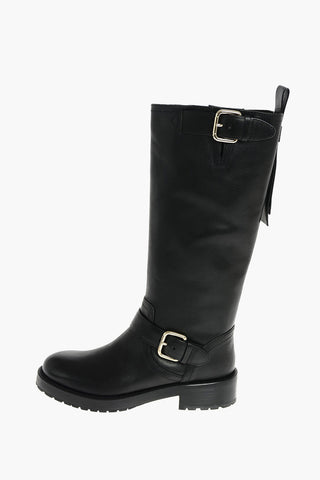 4cm Leather Boots